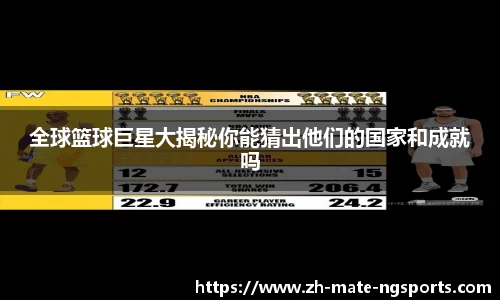 全球篮球巨星大揭秘你能猜出他们的国家和成就吗